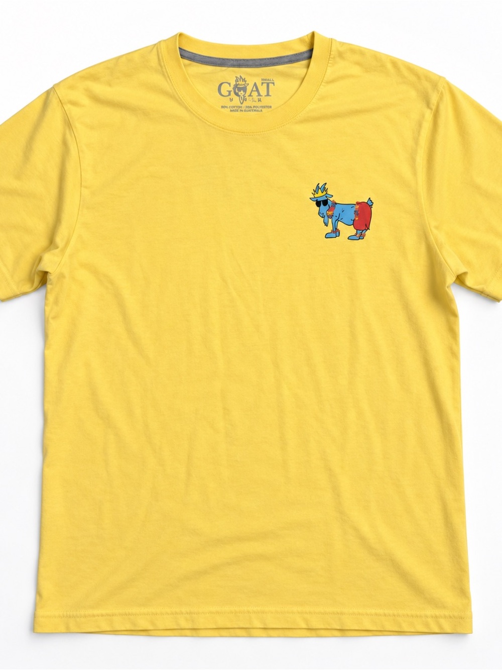 GOAT USA Graphic T-Shirt – Yellow – Size Small